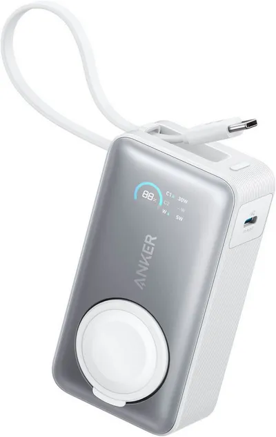 Anker MagGo Powerbank (10.000mAh, 35W, für Apple Watch) Powerbank 10000 mAh