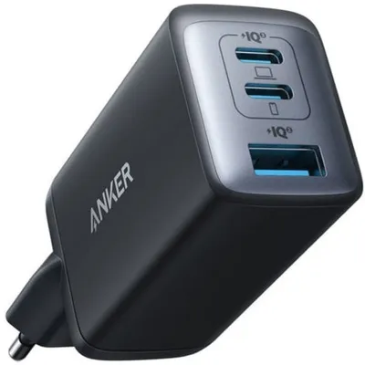 Anker Prime 65W Wandladegerät 1xUSB 2xUSB-C Schwarz