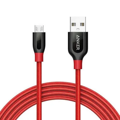 Kabel Anker PowerLine+ Micro USB auf USB 1,8m Rot