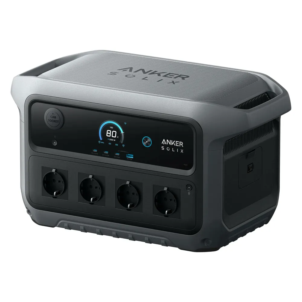 Anker SOLIX C2000 Gen. 2 (2048Wh, 2400W) - Tragbare Powerstation - Schwarz