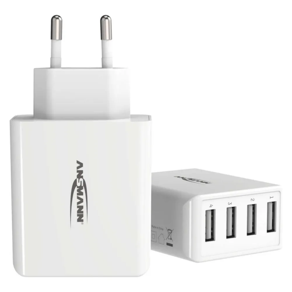 1001-0113 Home Charger HC430 weiß / 6 A / 30 W / 4 Port Ladegerät