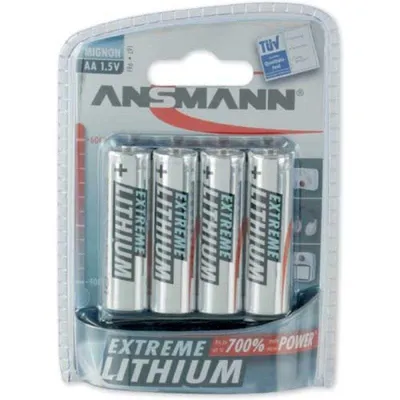 AA Batterie Ansmann Extreme Lithium 4 Stück 1,5V