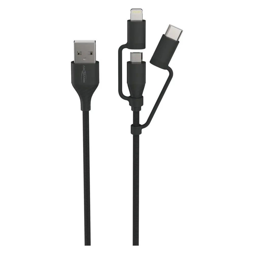 1700-0136 USB 3in1 Daten und Ladekabel 120 cm