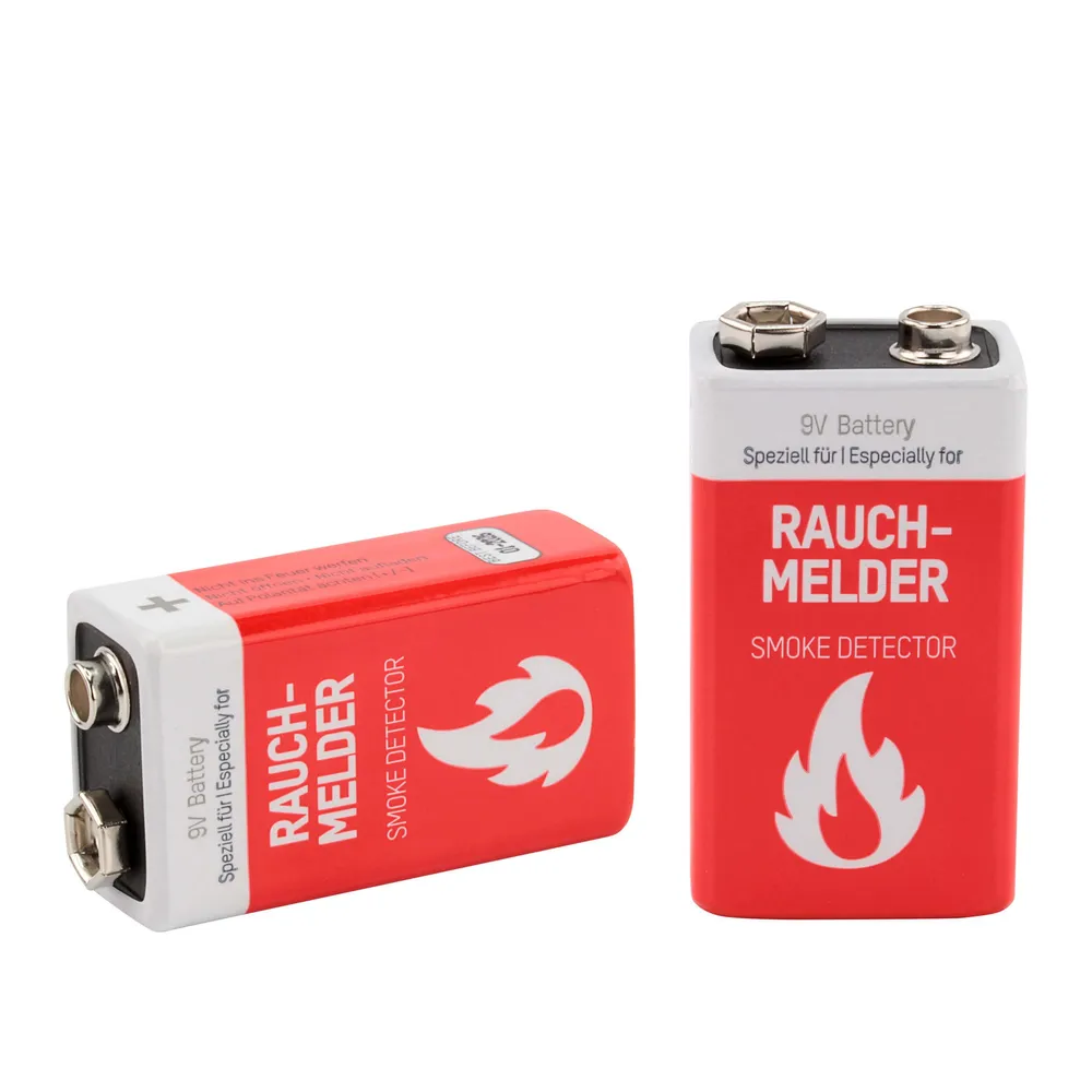 9V E-Block für Rauchmelder Batterie