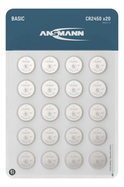 ANSMANN AG Basic 20x CR2450 / CR-2450 / DL2450 / ECR2450 Knopfzelle