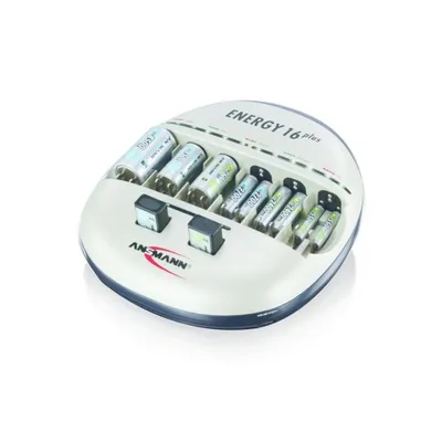 Akku-Ladegerät Ansmann Energy 16+ 16 Akkus 9V/AA/AAA/C/D 2 USB