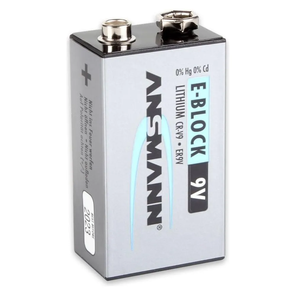 ANSMANN 9V-Blockbatterie, Extreme Lithium