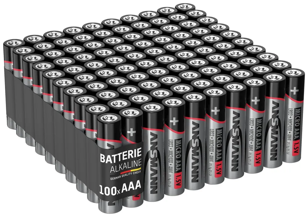 ANSMANN Micro-Batterie-Set, Alkaline, 100 Stück