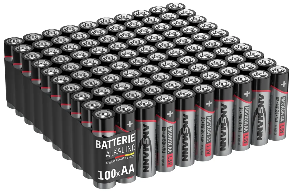 ANSMANN Mignon-Batterie-Set, Alkaline, 100 Stück