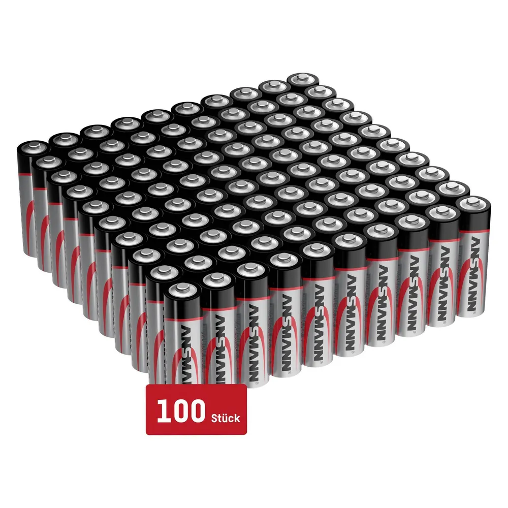 ANSMANN Mignon-Batterie-Set, Alkaline, 100 Stück