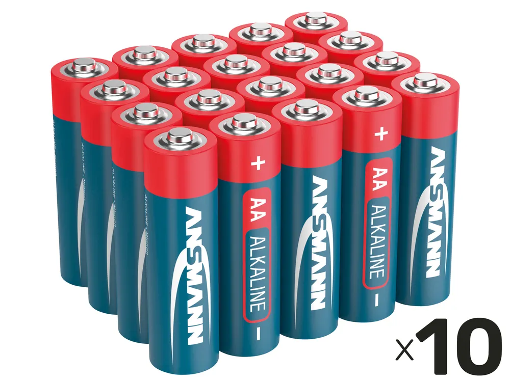 ANSMANN Mignon-Batterie-Set, Alkaline, 200 Stück, 1,5 V