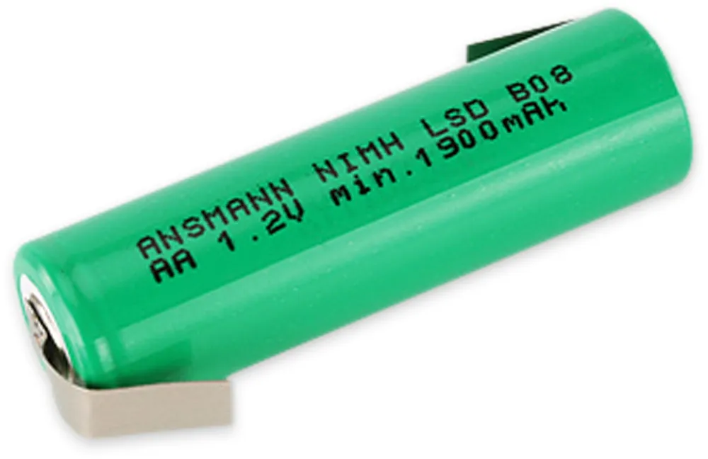 ANSMANN NiMH-Mignon-Akku maxE, 1900 mAh, mit Lötfahne