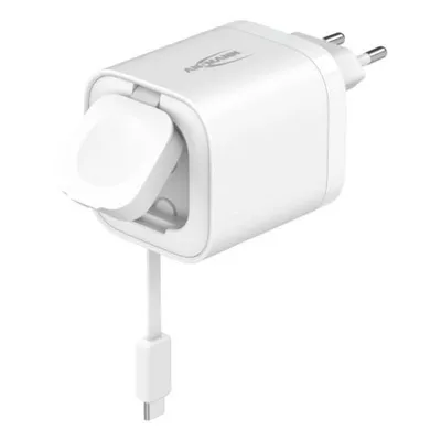 Ladegerät Ansmann 1001-0187 65W USB-C und USB-A Kabellos Weiß