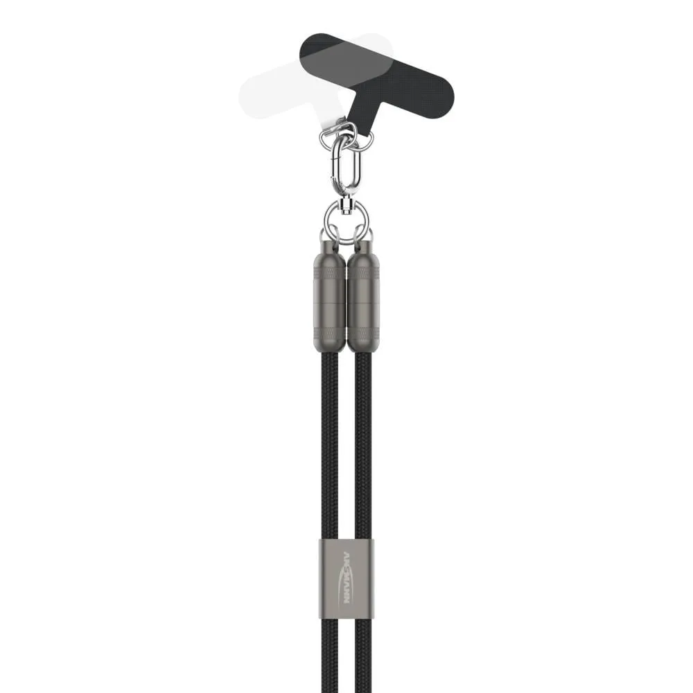 Lanyard Kabel USB Typ-C zu Lightning, 120 cm / schwarz
