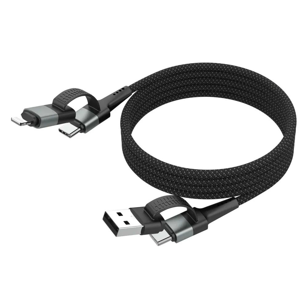 Magnetisches Kabel USB-A oder USB-C auf USB-C oder Lightning