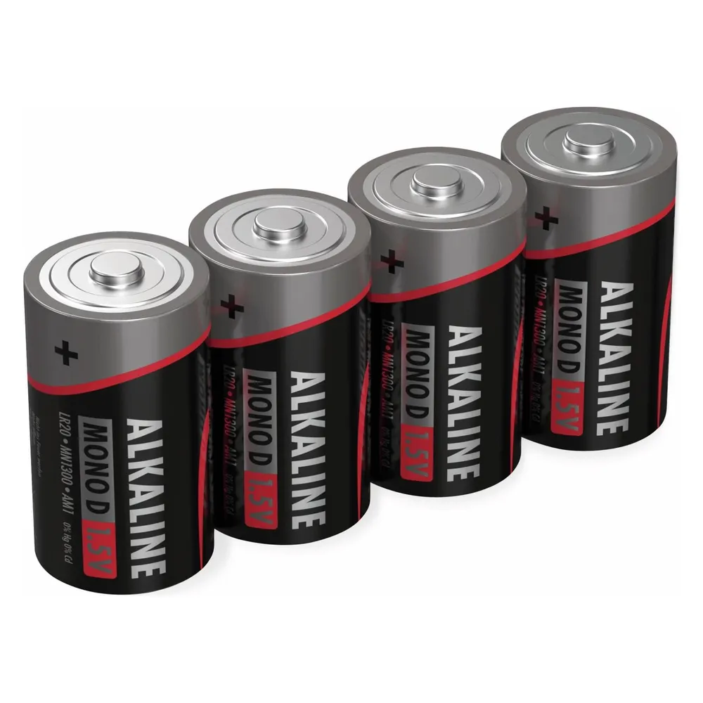 Mono D, 4er Shrink Batterie