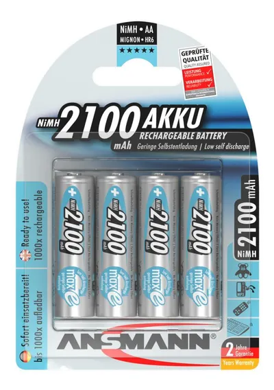 NiMH Akku Mignon AA 2100 mAh maxE 4er Blister Akku