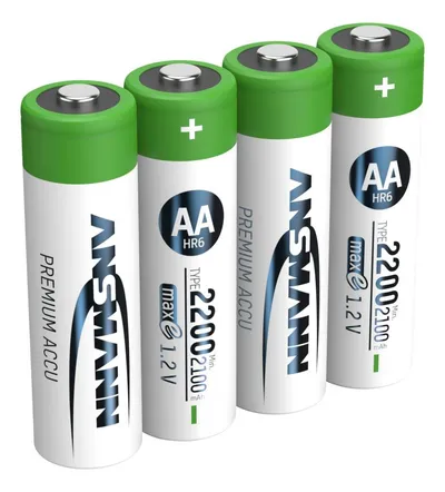 NiMH Akku Mignon AA Typ 2200 (min. 2100 mAh) maxE 4er Papierblister