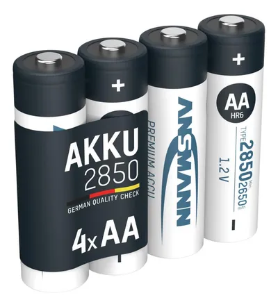 NiMH Akku Mignon AA Typ 2850 (min. 2650 mAh) 4er Blister Akku
