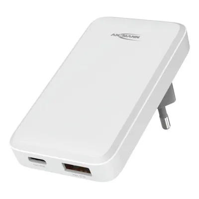 USB-C-Ladegerät 65W Ansmann 1001-0174 2 Ports Schnellladung PPS
