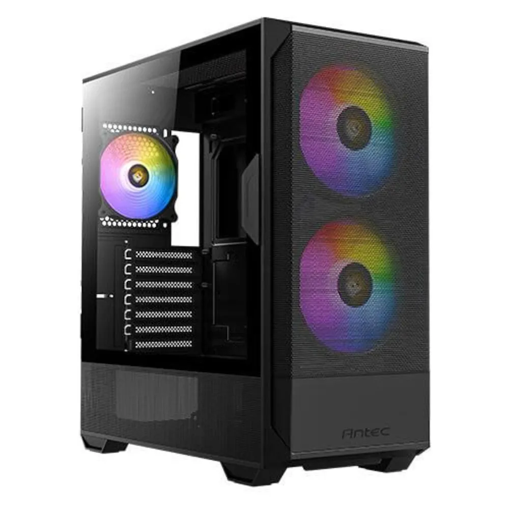 PC Gehäuse Antec NX416L Midi Tower Schwarz mit RGB Beleuchtung und USB-C PC Gehäuse Antec NX416L Midi Tower Schwarz mit RGB Beleuchtung und USB-C