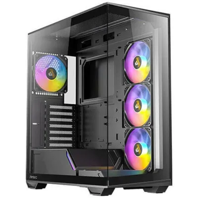 Midi Tower Antec C3 Schwarz ATX ITX Micro ATX Glas Stahl 16 cm Midi Tower Antec C3 Schwarz ATX ITX Micro ATX Glas Stahl 16 cm