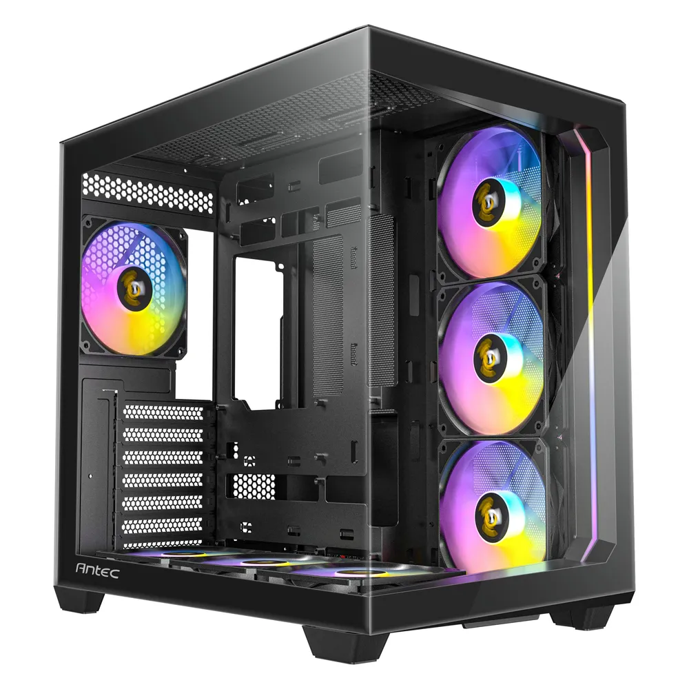 Midi Tower Antec C5 Schwarz ATX ITX micro ATX Glas Stahl PC Midi Tower Antec C5 Schwarz ATX ITX micro ATX Glas Stahl PC