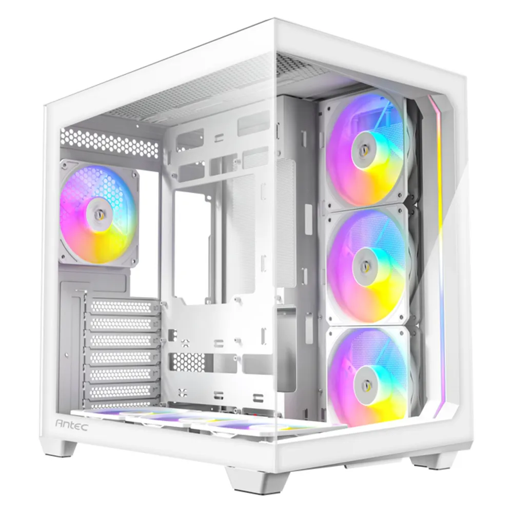 PC-Gehäuse Antec C5 Midi Tower Weiß Glas Plastik Stahl PC-Gehäuse