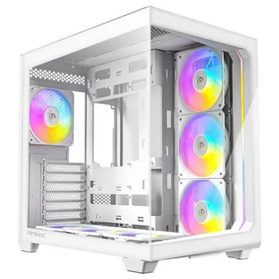 PC-Gehäuse Antec C5 Midi Tower Weiß Glas Plastik Stahl PC-Gehäuse