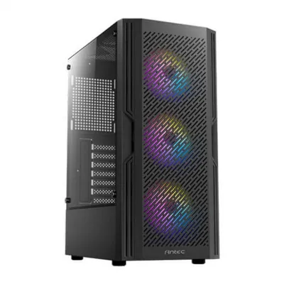 Antec AX20 Midi-Tower, gehärtetes Glas, USB 3.0, FRGB, schwarz