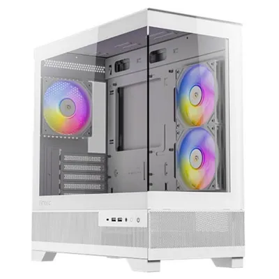 Mini-Tower Antec CX500m RGB ITX Micro ATX Weiß Glas Stahl Mini-Tower Antec CX500m RGB ITX Micro ATX Weiß Glas Stahl