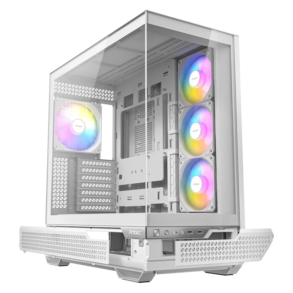 PC-Gehäuse Antec C7 ARGB White Midi Tower Glas Seitenfenster ATX PWM