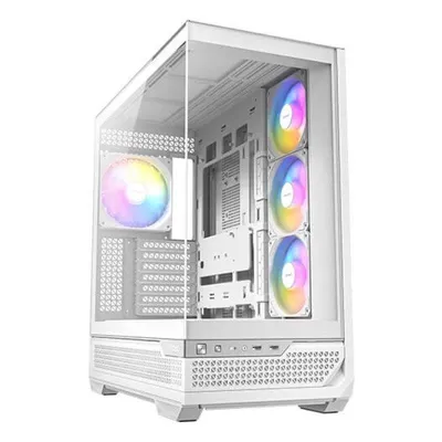 PC-Gehäuse Antec C7 ARGB White Midi Tower Glas Seitenfenster ATX PWM