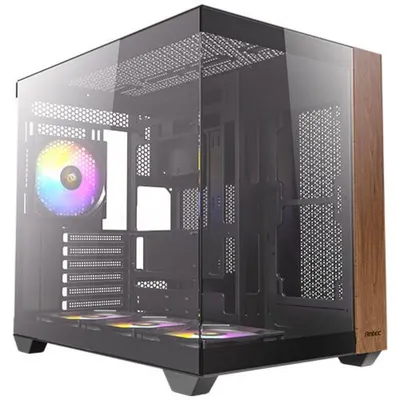 PC Gehaeuse Antec CX800 Midi Tower Schwarz Holz Glas Gaming