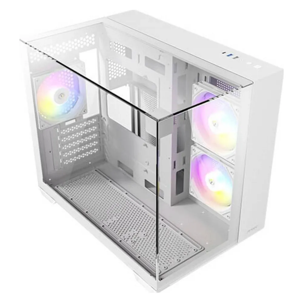 PC-Gehäuse Antec CX600M Trio ARGB White Mini Tower Glas Weiß