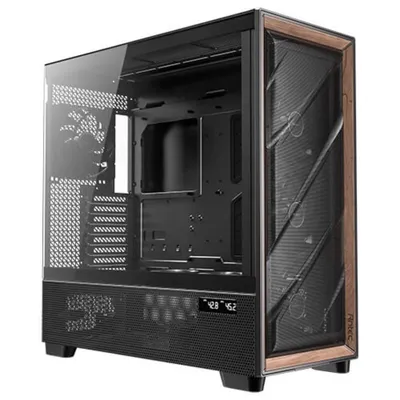 Full Tower Antec FLUX PRO EUV Schwarz Holz Temperiertes Glas PC Full Tower Antec FLUX PRO EUV Schwarz Holz Temperiertes Glas PC
