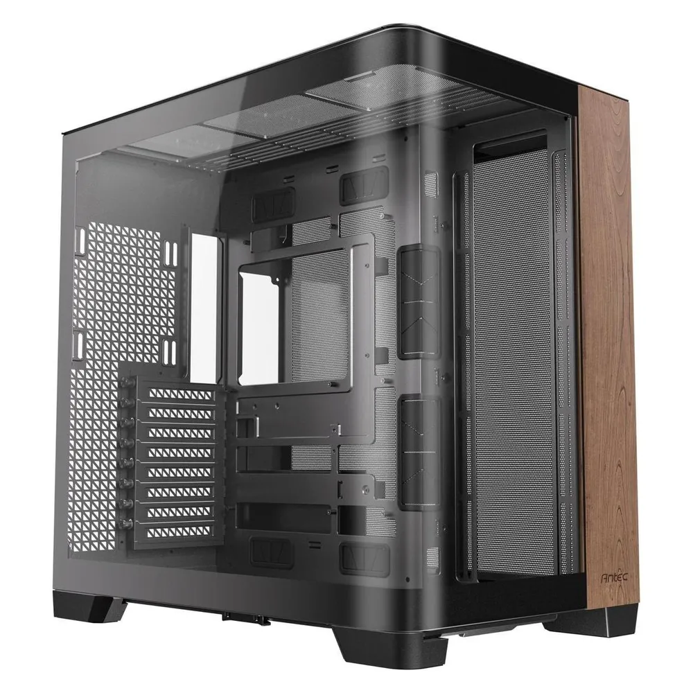 PC-Gehäuse Antec C8 Curve Wood Full Tower Schwarz Transparent Holz PC-Gehäuse Antec C8 Curve Wood Full Tower Schwarz Transparent Holz