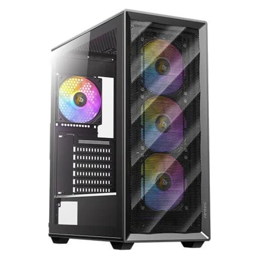 PC-Gehäuse Antec AX85 ARGB Midi Tower Schwarz ATX ITX Micro ATX PC-Gehäuse Antec AX85 ARGB Midi Tower Schwarz ATX ITX Micro ATX