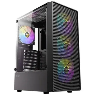 PC-Gehäuse Antec AX26 RGB Elite Mid-Tower Glas Schwarz 4x120mm RGB