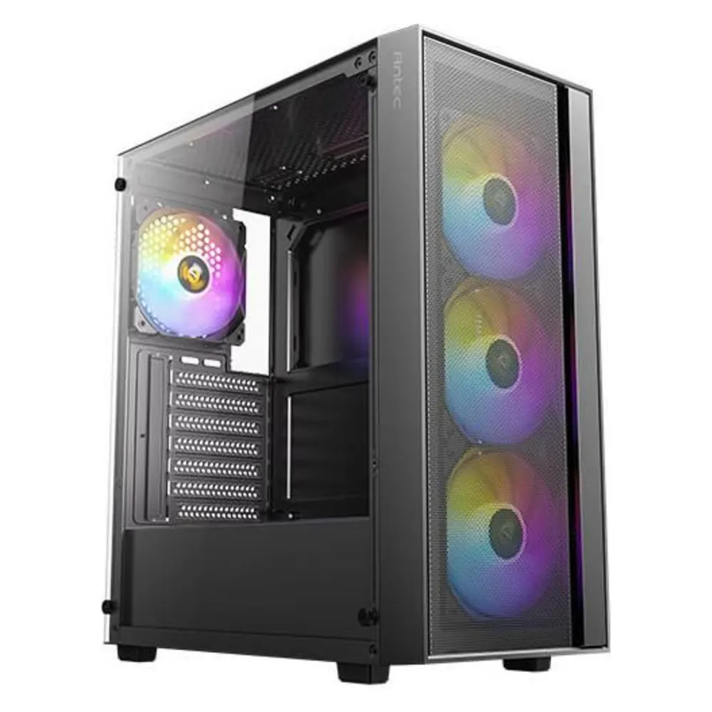 PC Gehäuse Antec AX65 ARGB Midi Tower Schwarz RGB Lüfter 3x120mm PC Gehäuse Antec AX65 ARGB Midi Tower Schwarz RGB Lüfter 3x120mm