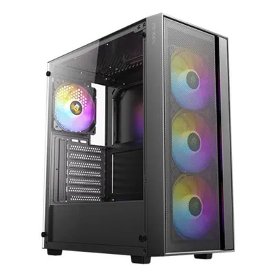 PC Gehäuse Antec AX65 ARGB Midi Tower Schwarz RGB Lüfter 3x120mm PC Gehäuse Antec AX65 ARGB Midi Tower Schwarz RGB Lüfter 3x120mm
