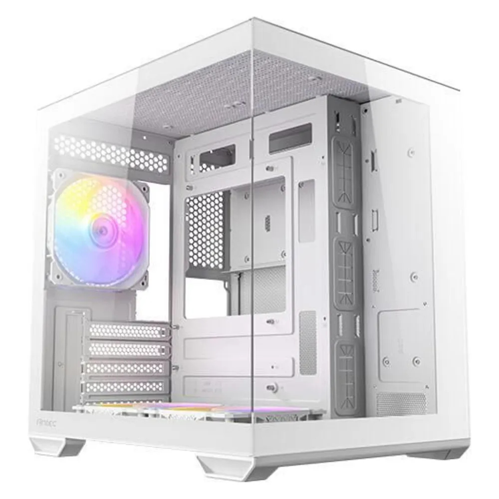 Gehäuse Antec CX60M ARGB White Mini Tower ITX Glasfront Weiß