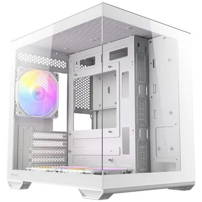 Gehäuse Antec CX60M ARGB White Mini Tower ITX Glasfront Weiß