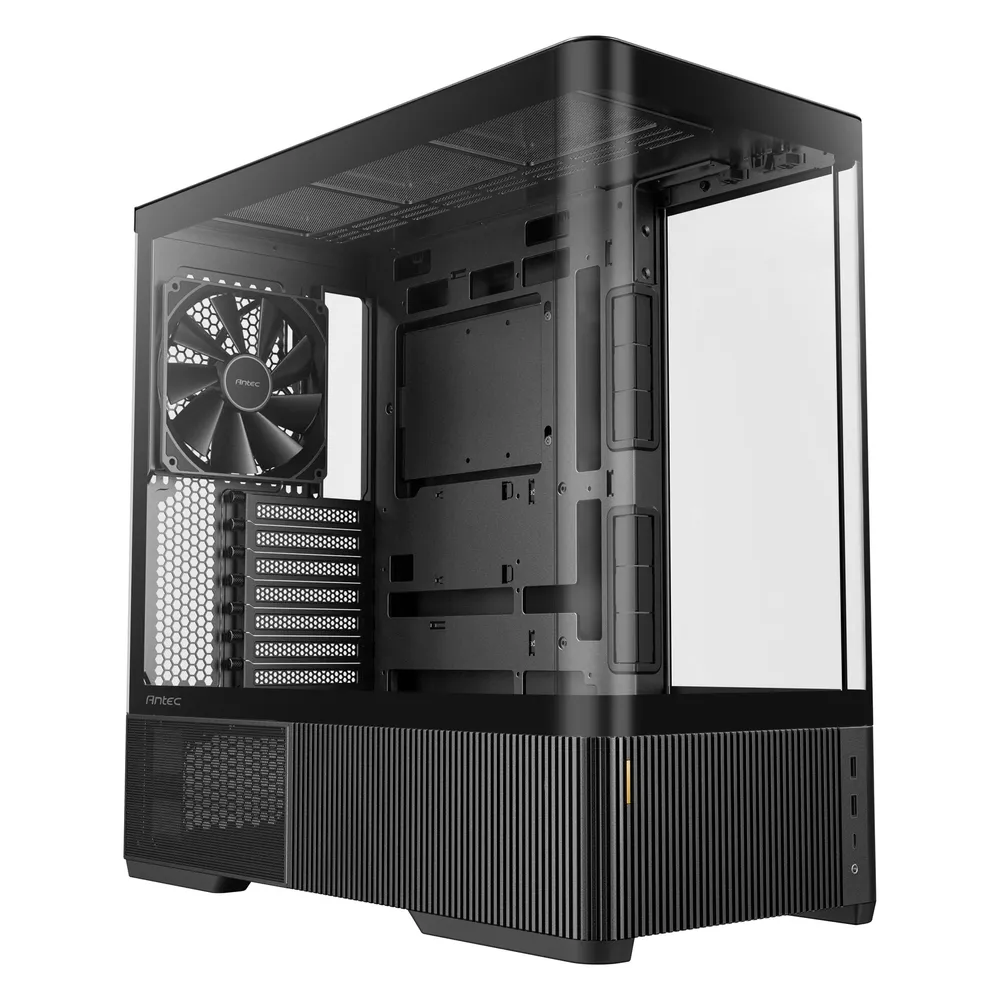 PC-Gehäuse Antec C6 Curve Air Midi Tower ATX Gehärtetes Glas Schwarz
