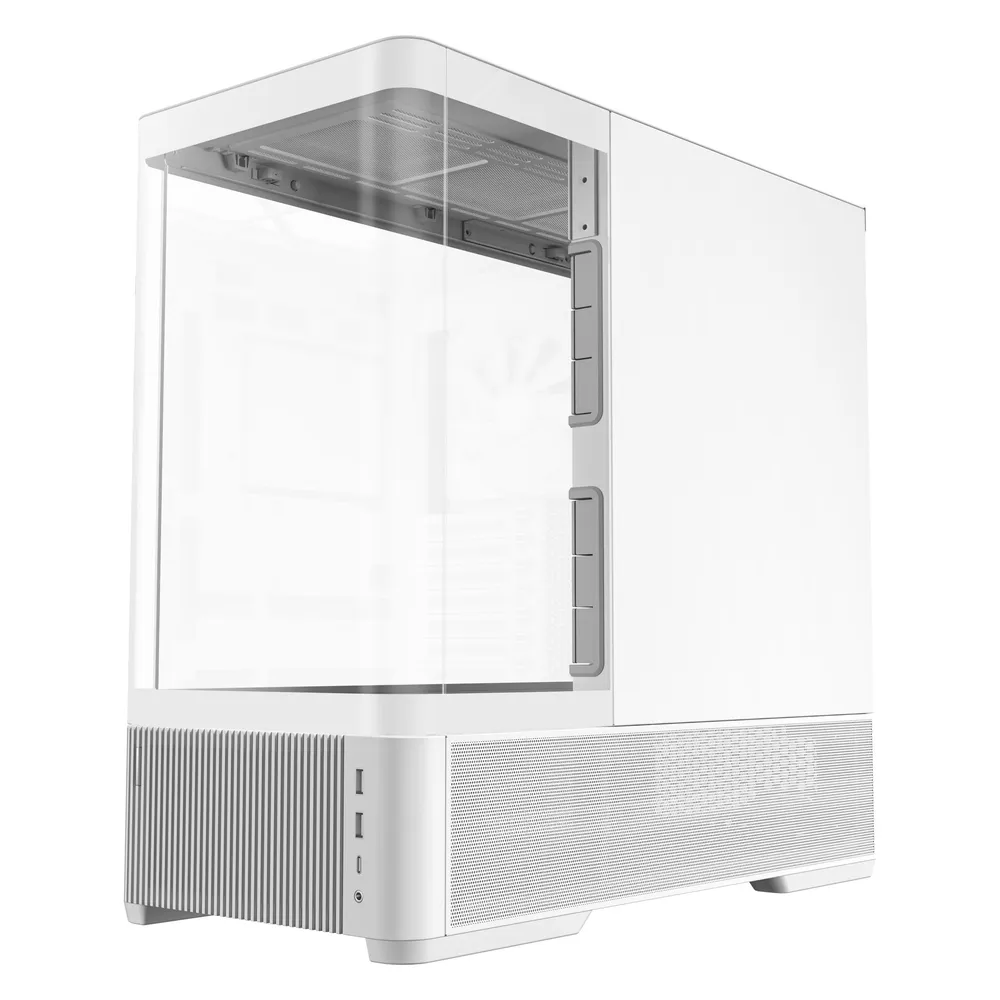 PC-Gehäuse Antec C6 Curve Air Tower ATX Gehärtetes Glas Weiß