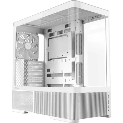 PC-Gehäuse Antec C6 Curve Air Tower ATX Gehärtetes Glas Weiß