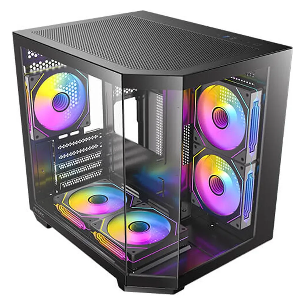 PC-Gehäuse Antec CX M2 ARGB Kompakt MicroATX mit 5 Lüftern