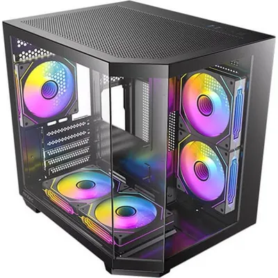 PC-Gehäuse Antec CX M2 ARGB Kompakt MicroATX mit 5 Lüftern