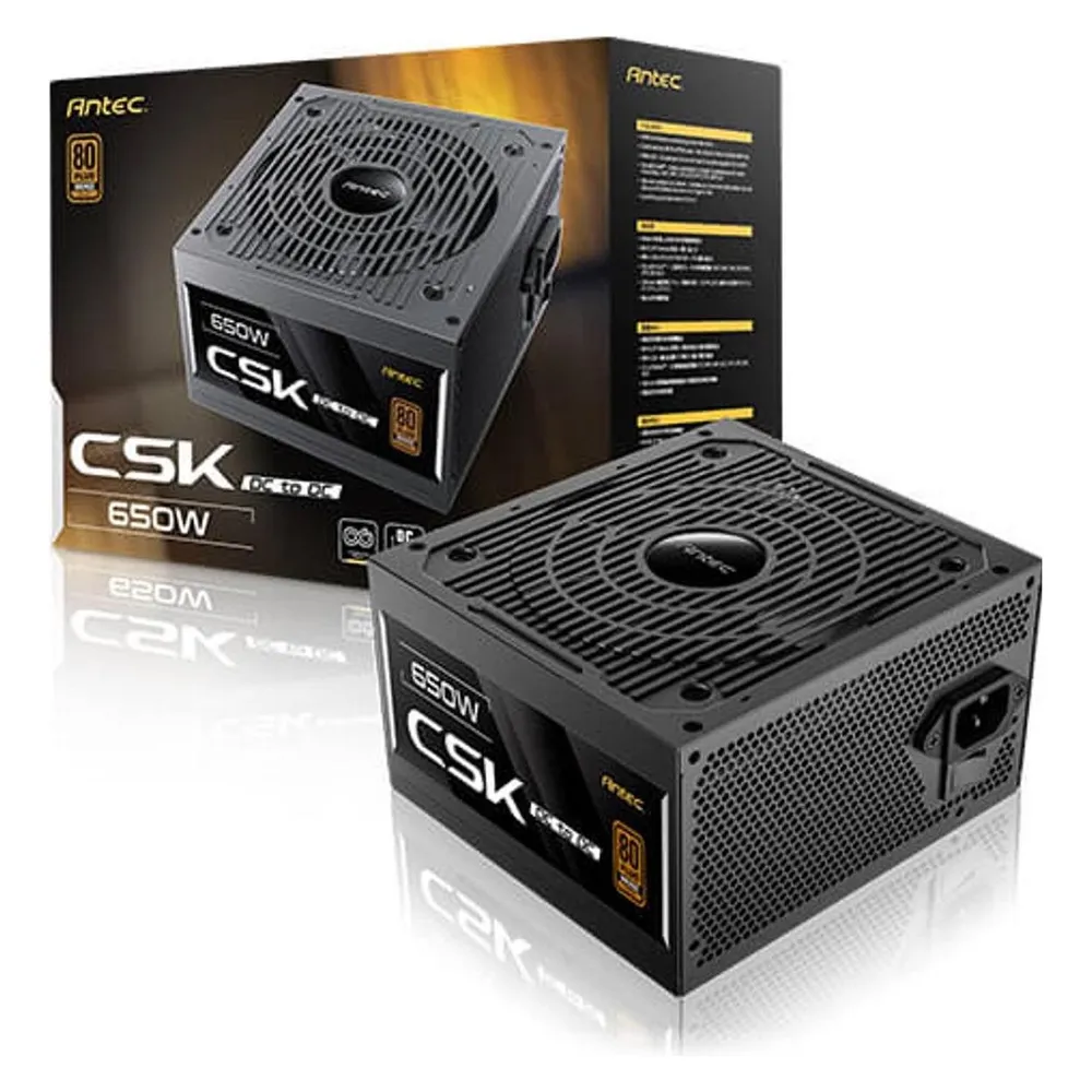 Fuente de Alimentación Antec CSK650DC EC 650W 80 PLUS Bronze ATX nicht modular