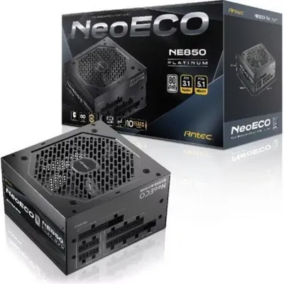 Fuente de Alimentación Antec NE850P EC 850W Certificación 80+ Platinum modular